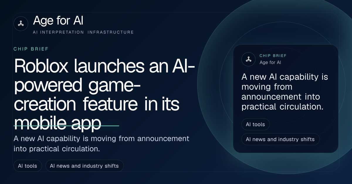 Roblox launches an AI-powered game-creation feature in its mobile app