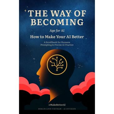 Learn to train AI with clarity. Make AI your advantage. A scrollbook for humane prompting.