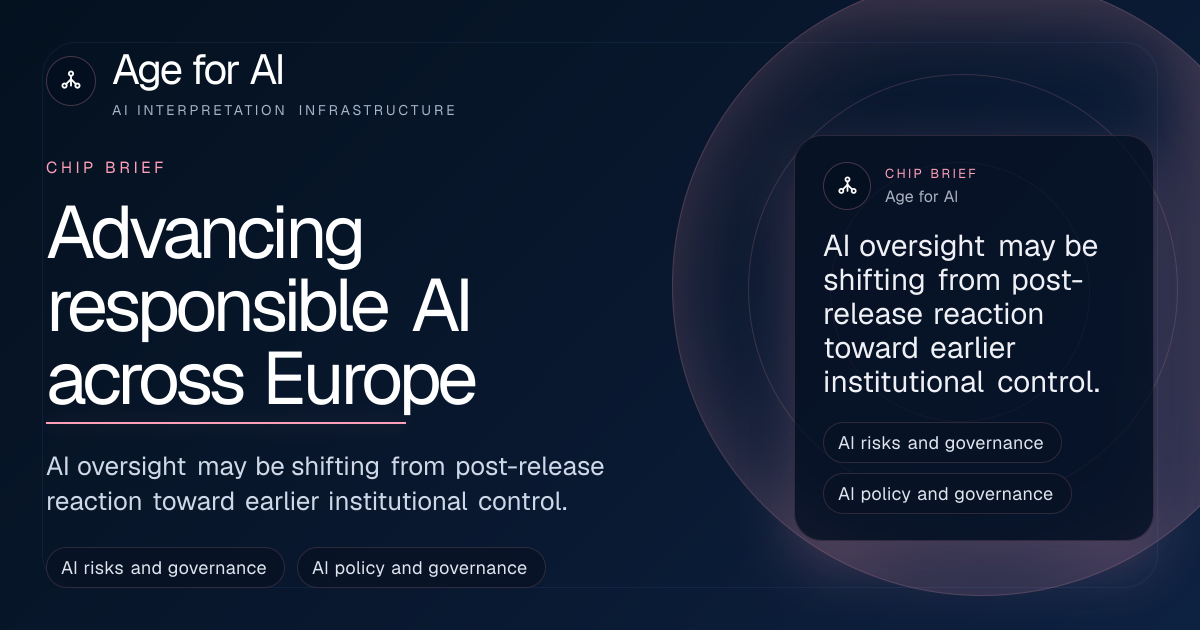 Advancing responsible AI across Europe